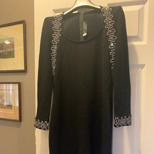 St John Black Cocktail Dress Sz 4